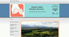 Desktop Screenshot of hudsonvalleyadoptionservices.org