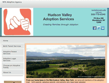 Tablet Screenshot of hudsonvalleyadoptionservices.org